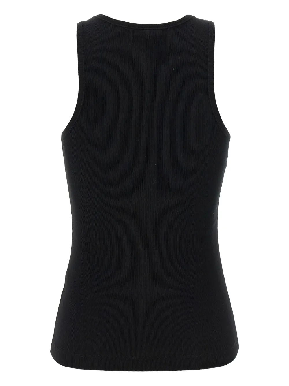 GANNI Poloshirt met geborduurd logo Zwart