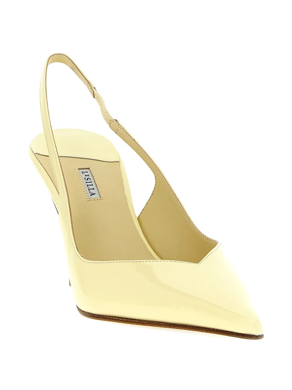 Le Silla Vivienne slingback pumps Geel