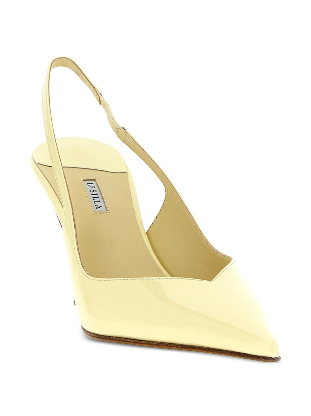 Le Silla Vivienne slingback pumps Geel