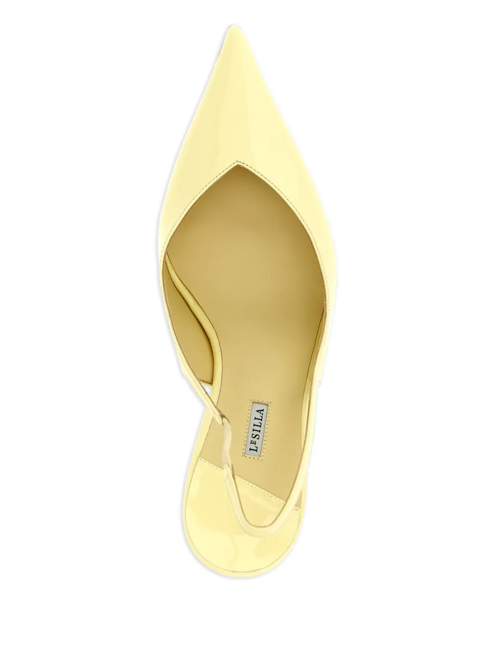 Le Silla Vivienne slingback pumps Geel