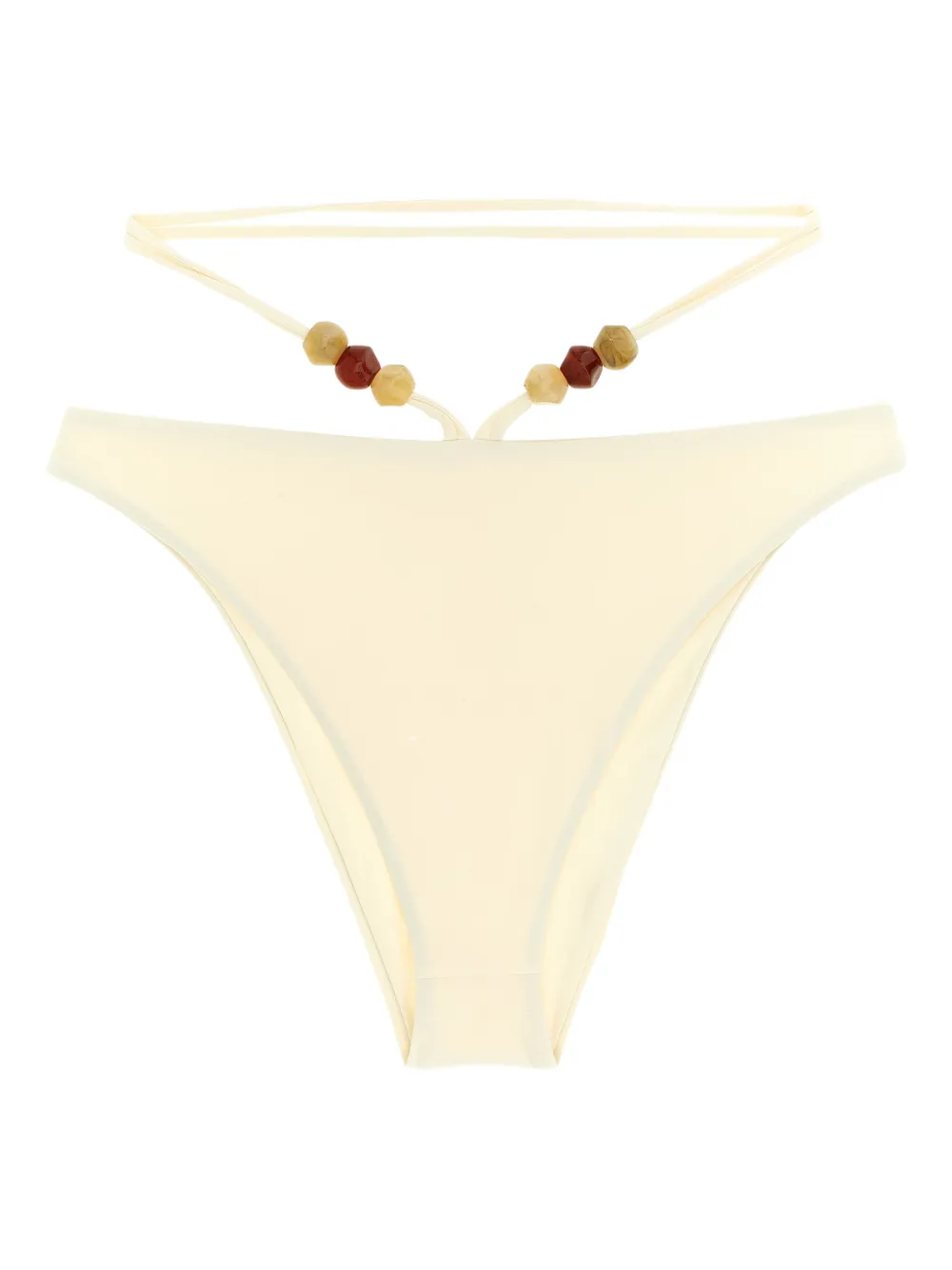 Magda Butrym RE26 beaded-detail bikini bottoms - Nude