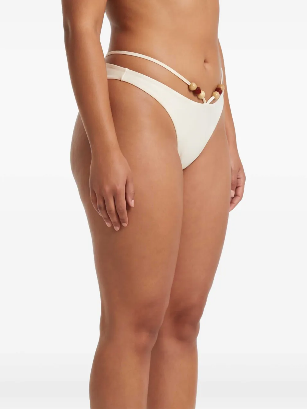 Magda Butrym RE26 bikinislip met kralen Beige