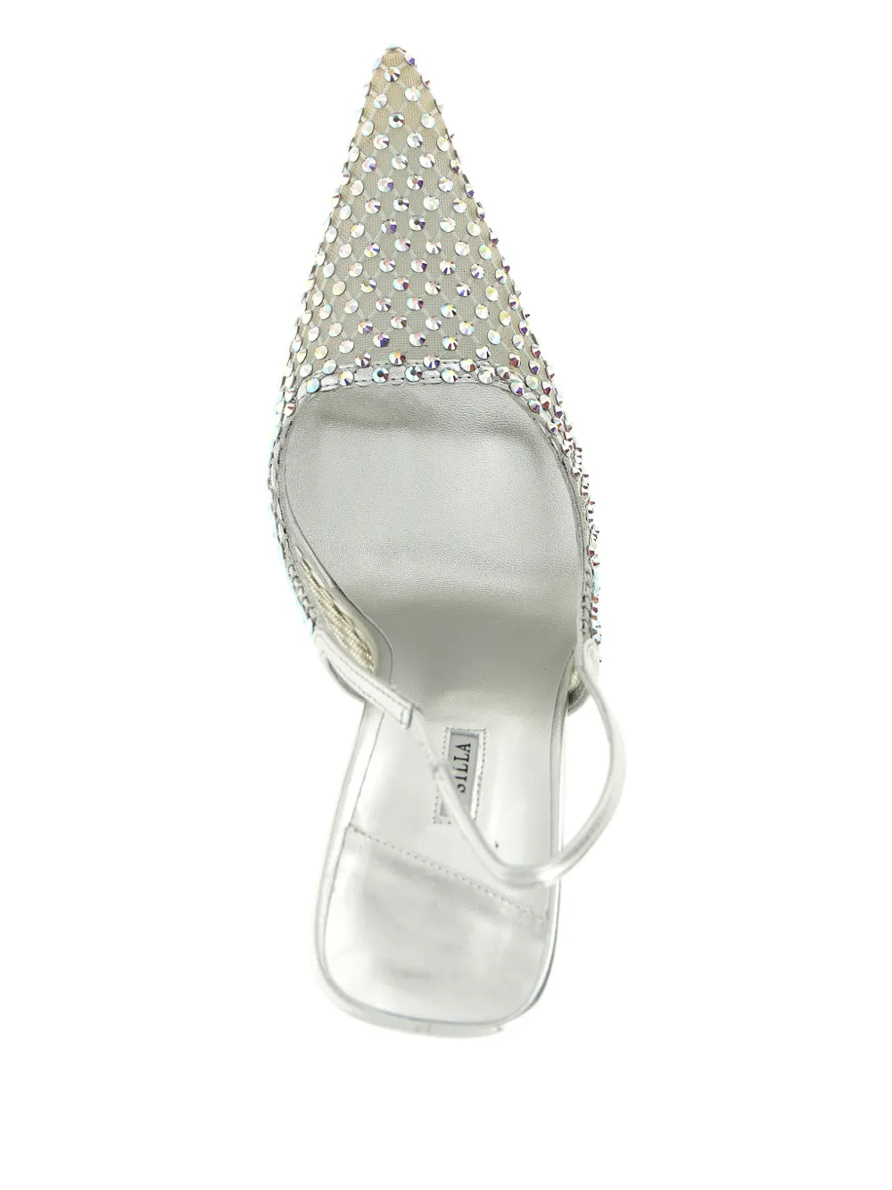 Le Silla Gilda slingback pumps verfraaid met stras Wit