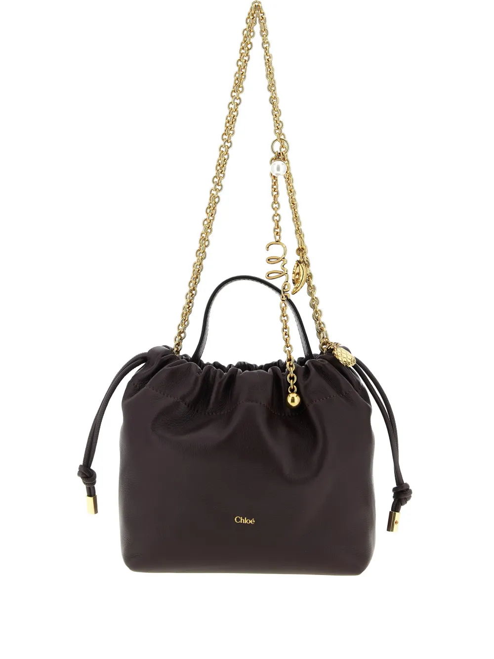 Chloé mini Icons shoulder bag - Marrone