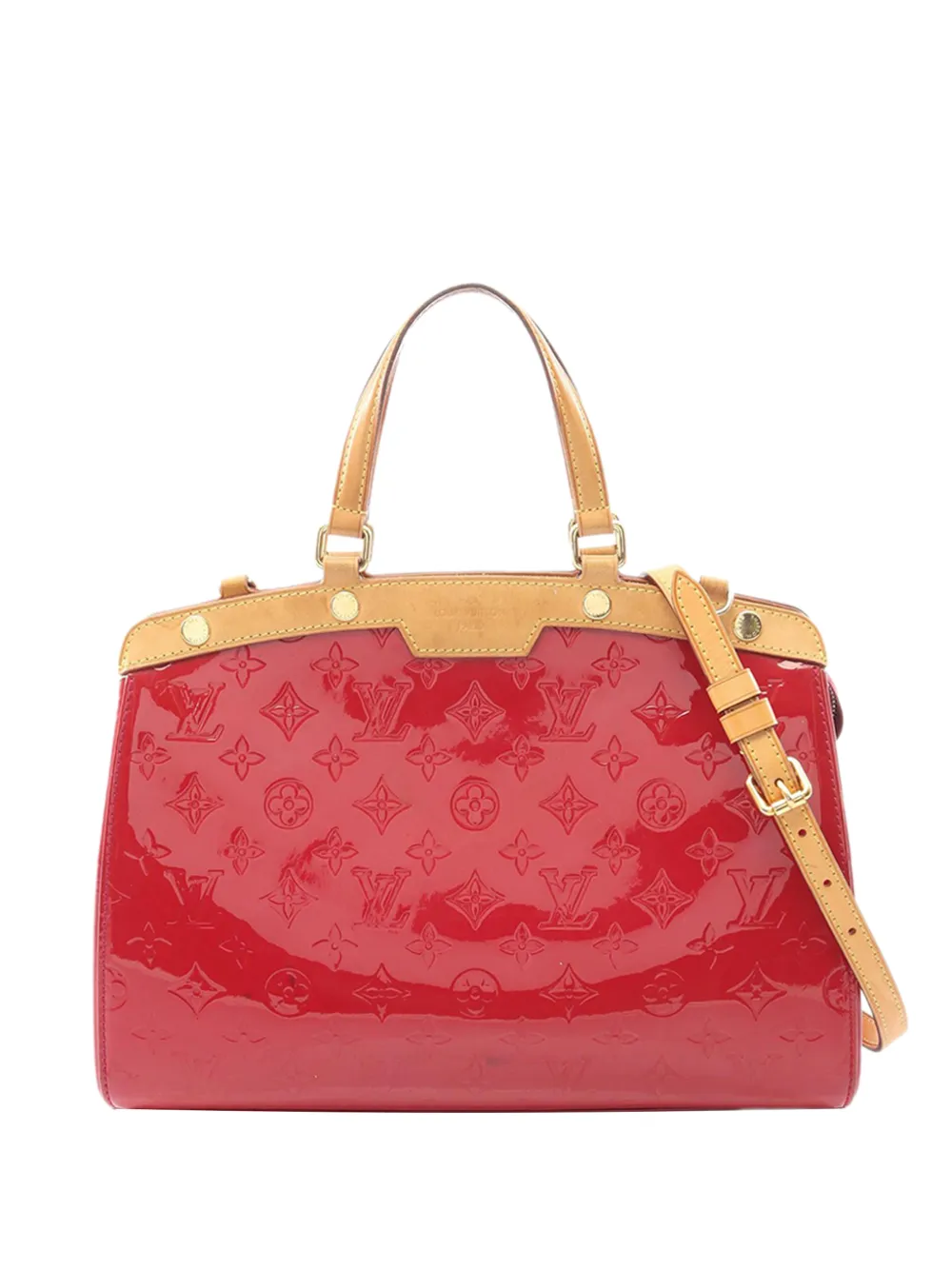 Louis Vuitton Pre-Owned 2014 Monogram Vernis Blair MM satchel - Rosso