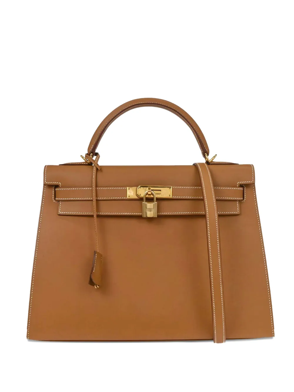 Hermès Pre-Owned Borsa tote Kelly Sellier 32 in pelle 2000 - Marrone