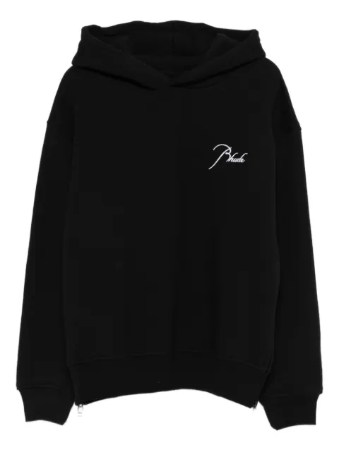RHUDE embroidery zip hoodie