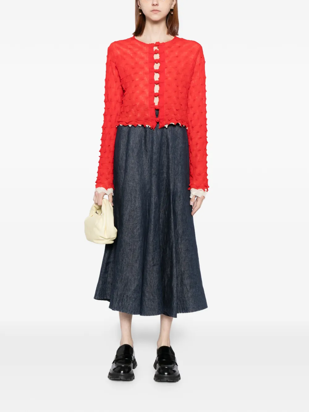  Yanyan Knits Borlor Cardigan - Red 