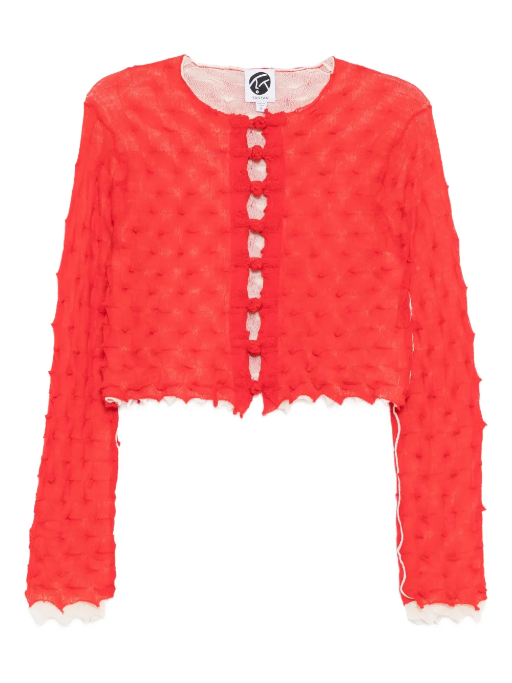 YANYAN KNITS Borlor cardigan - Rot