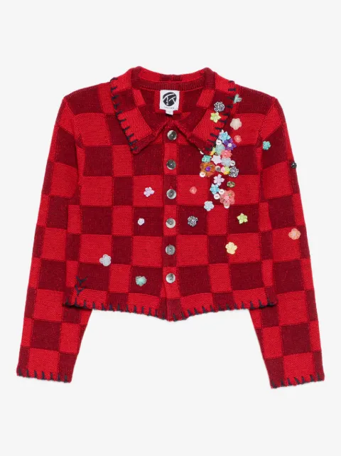 YANYAN KNITS cardigan i kraftig strik