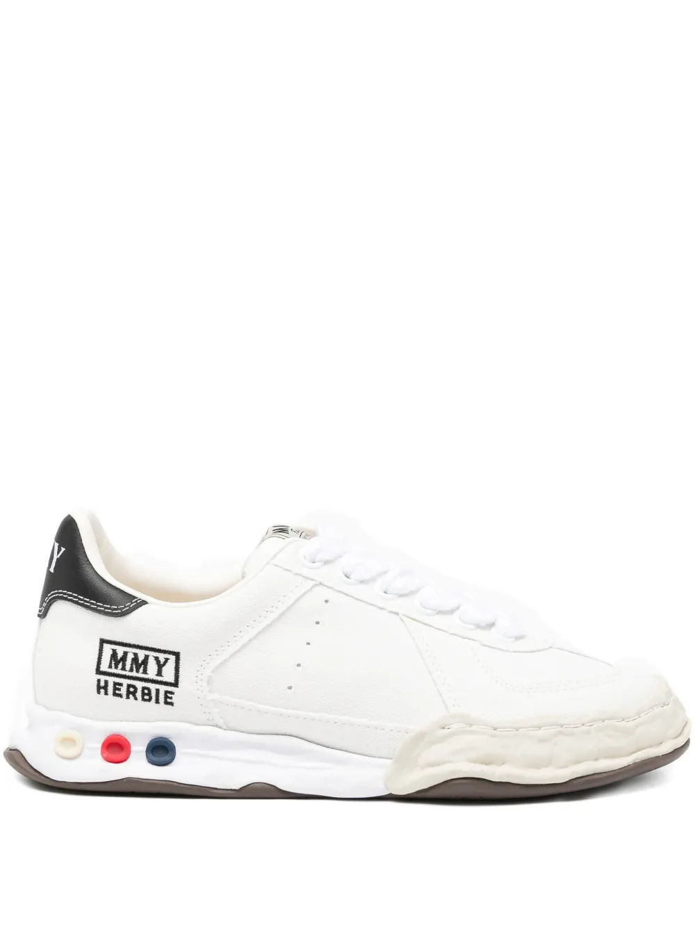 Maison MIHARA YASUHIRO logo-embroidered trainers Wit