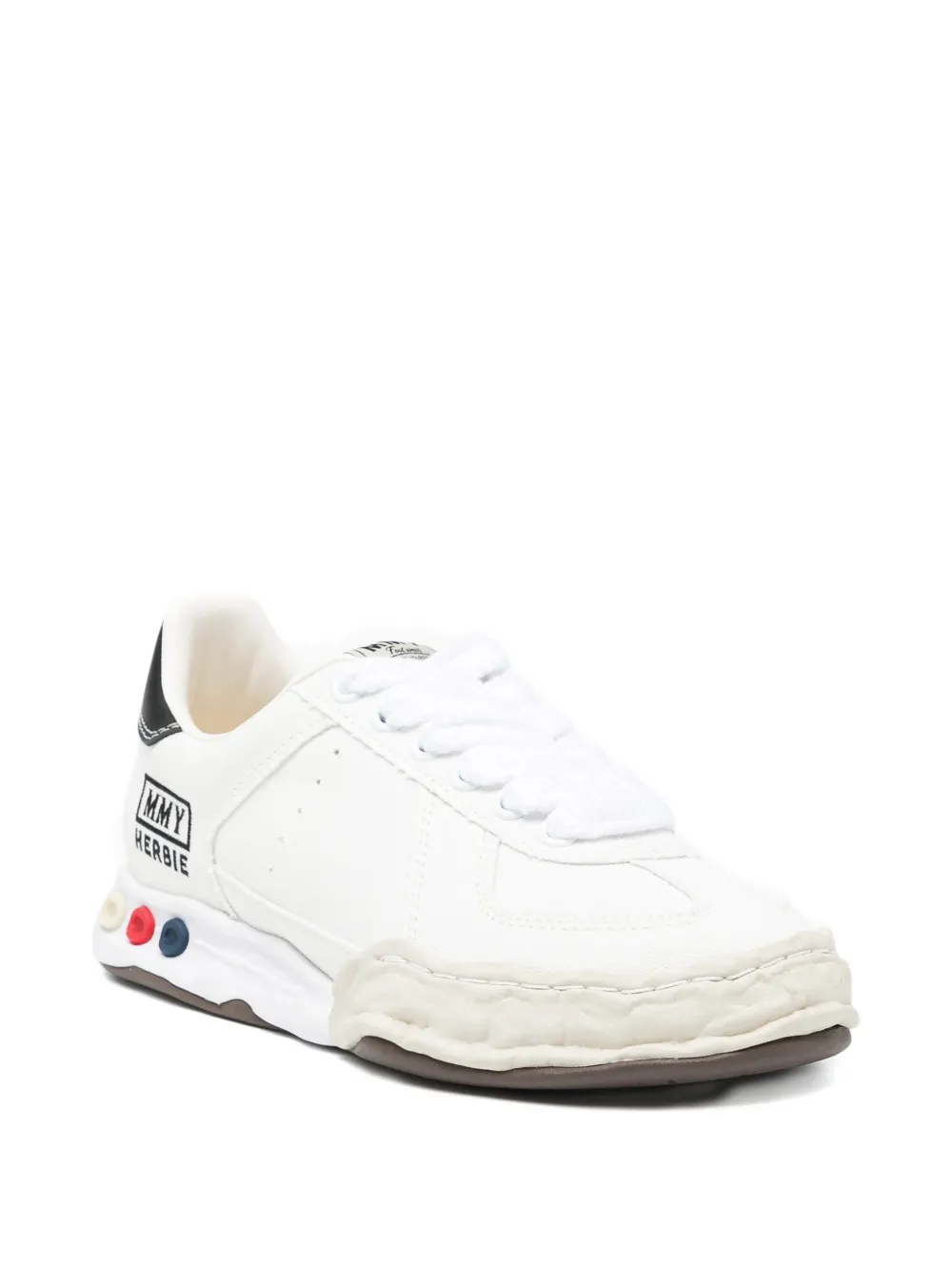 Maison MIHARA YASUHIRO logo-embroidered trainers Wit