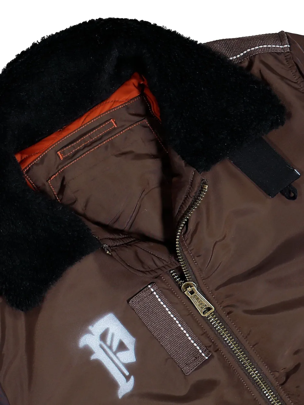 Sprayed Goat Bomber Jacket