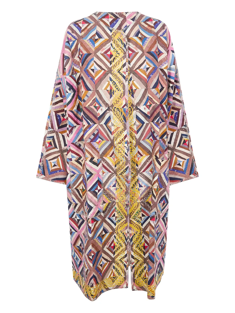 Pierre-Louis Mascia Ricordo printed kimono - Marrone