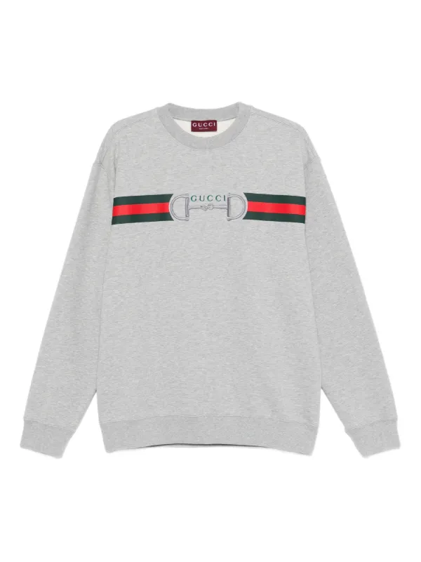 Gucci ストライプ スウェットシャツ | グレー | FARFETCH JP