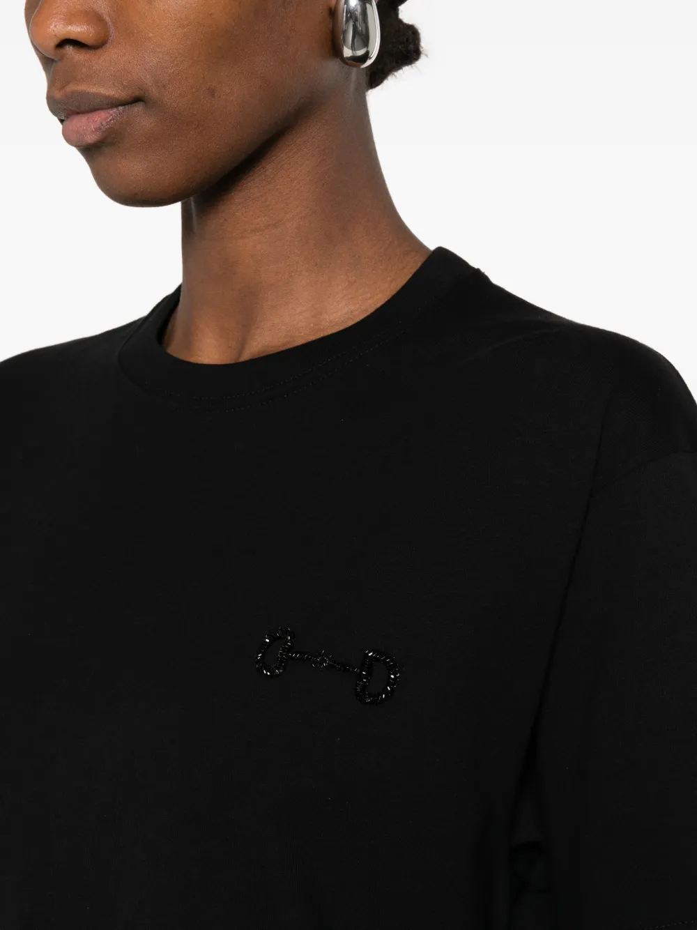 Gucci T-shirt verfraaid met horsebit Zwart