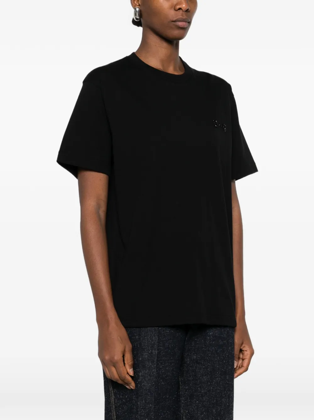 Gucci T-shirt verfraaid met horsebit Zwart