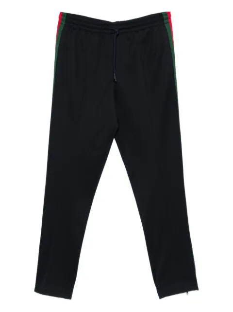 Gucci stripe drawstring-fastening track pants