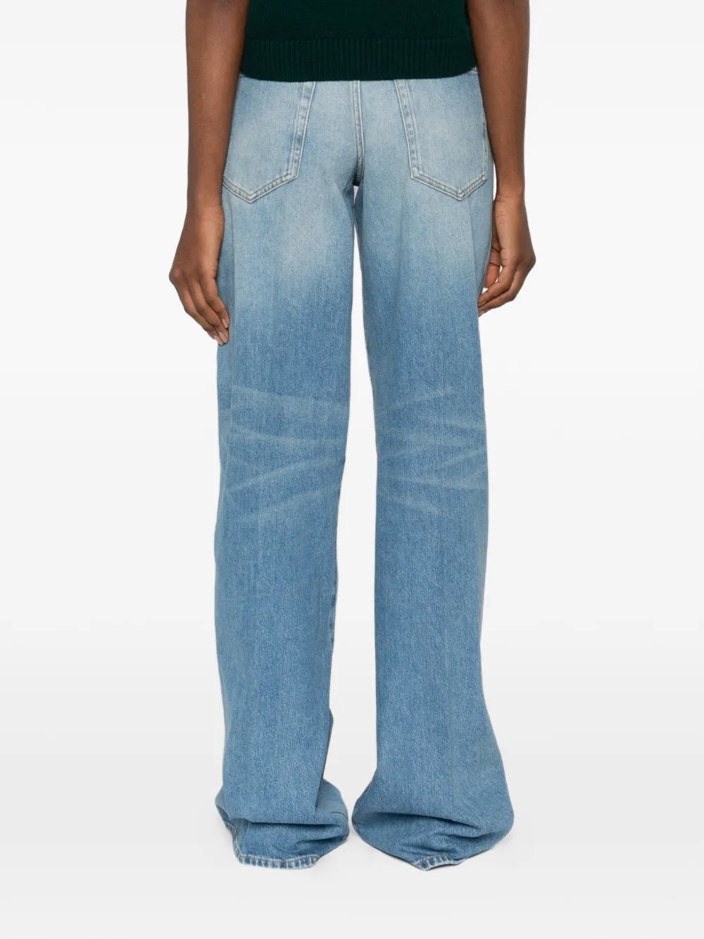 Gucci Horsebit flared jeans Blauw