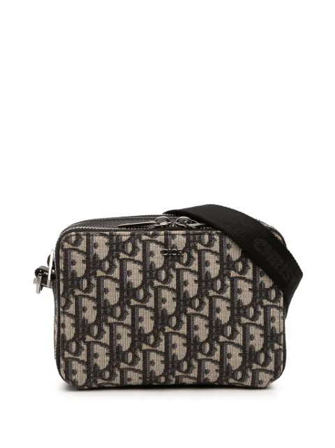 Christian Dior Pre-Owned 2023 Oblique Canvas Zipped Pouch with Strap crossbody bag