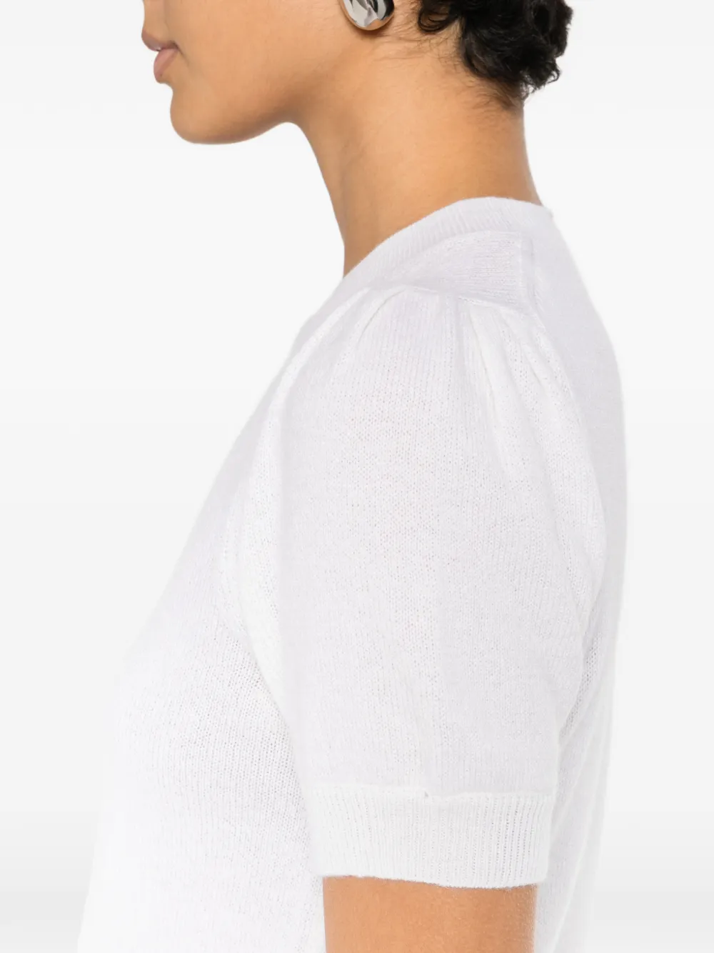 Allude T-shirt met korte mouwen Wit