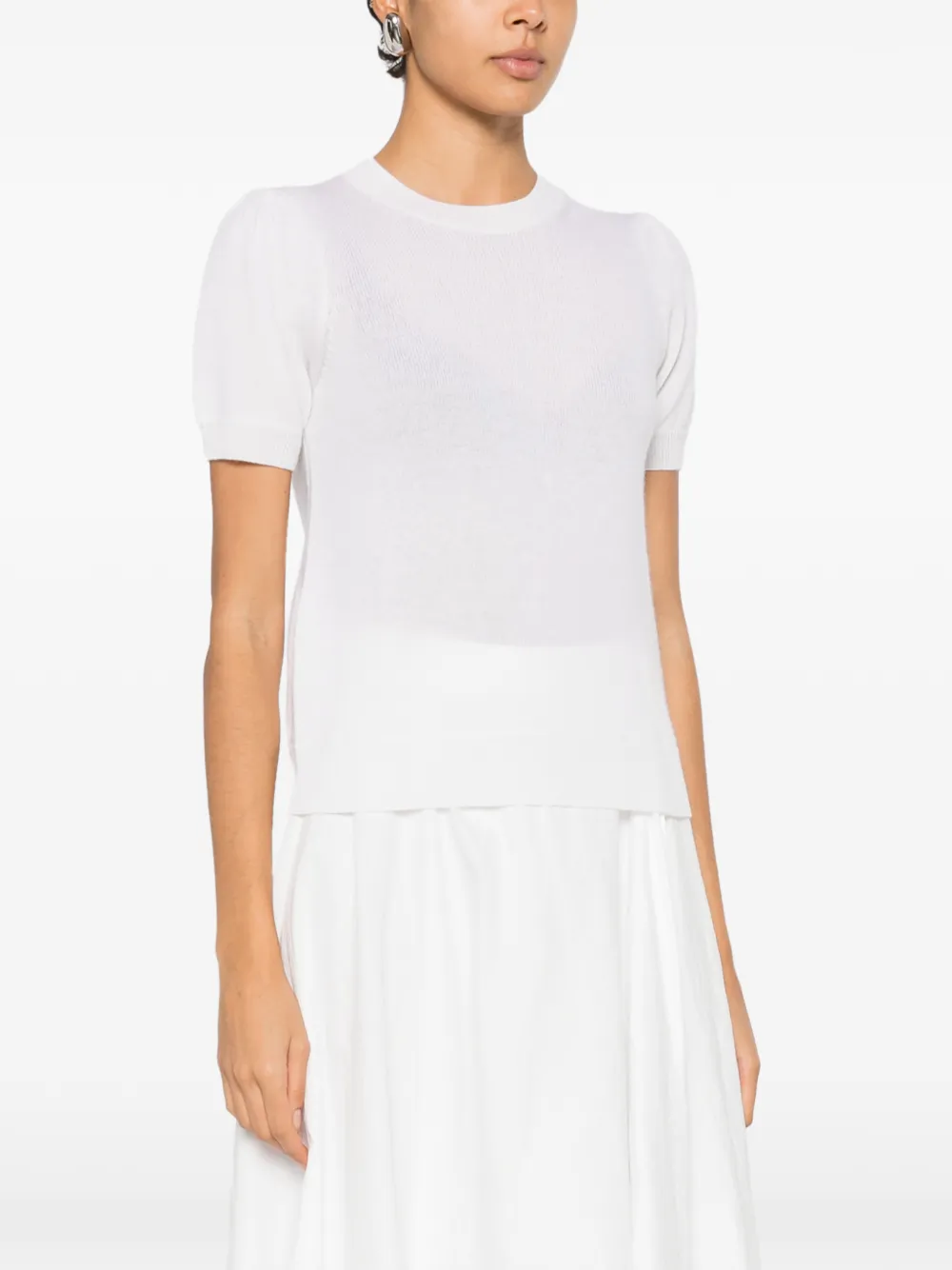  Allude Short-sleeve T-shirt - White 