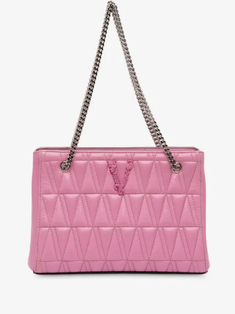 Versace Pre-Owned 2000-2025 Quilted Leather Virtus tote bag
