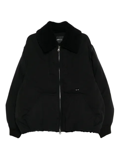 SONGZIO panther-embroidered down jacket