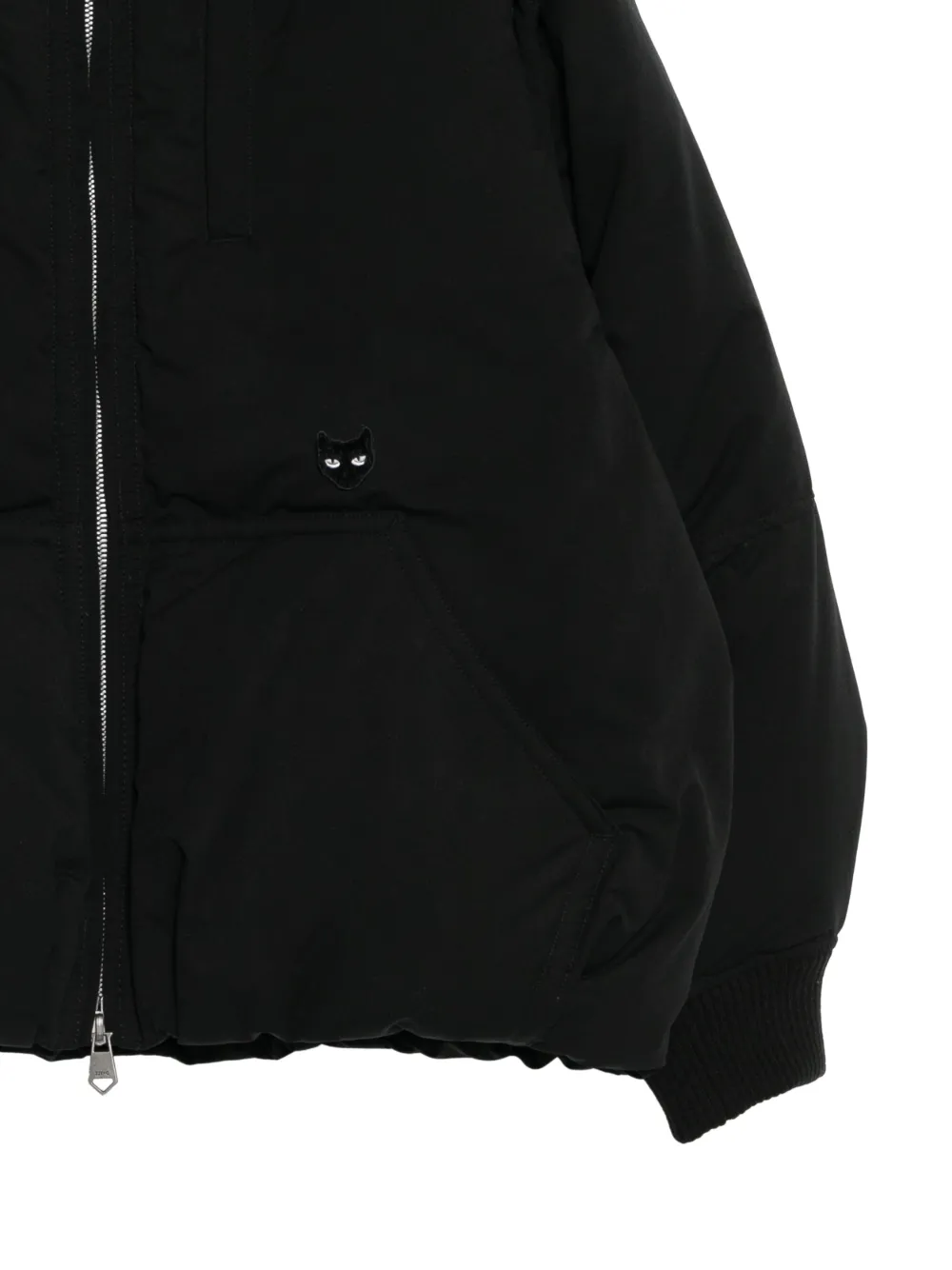  Songzio Panther-embroidered Down Jacket - Black 