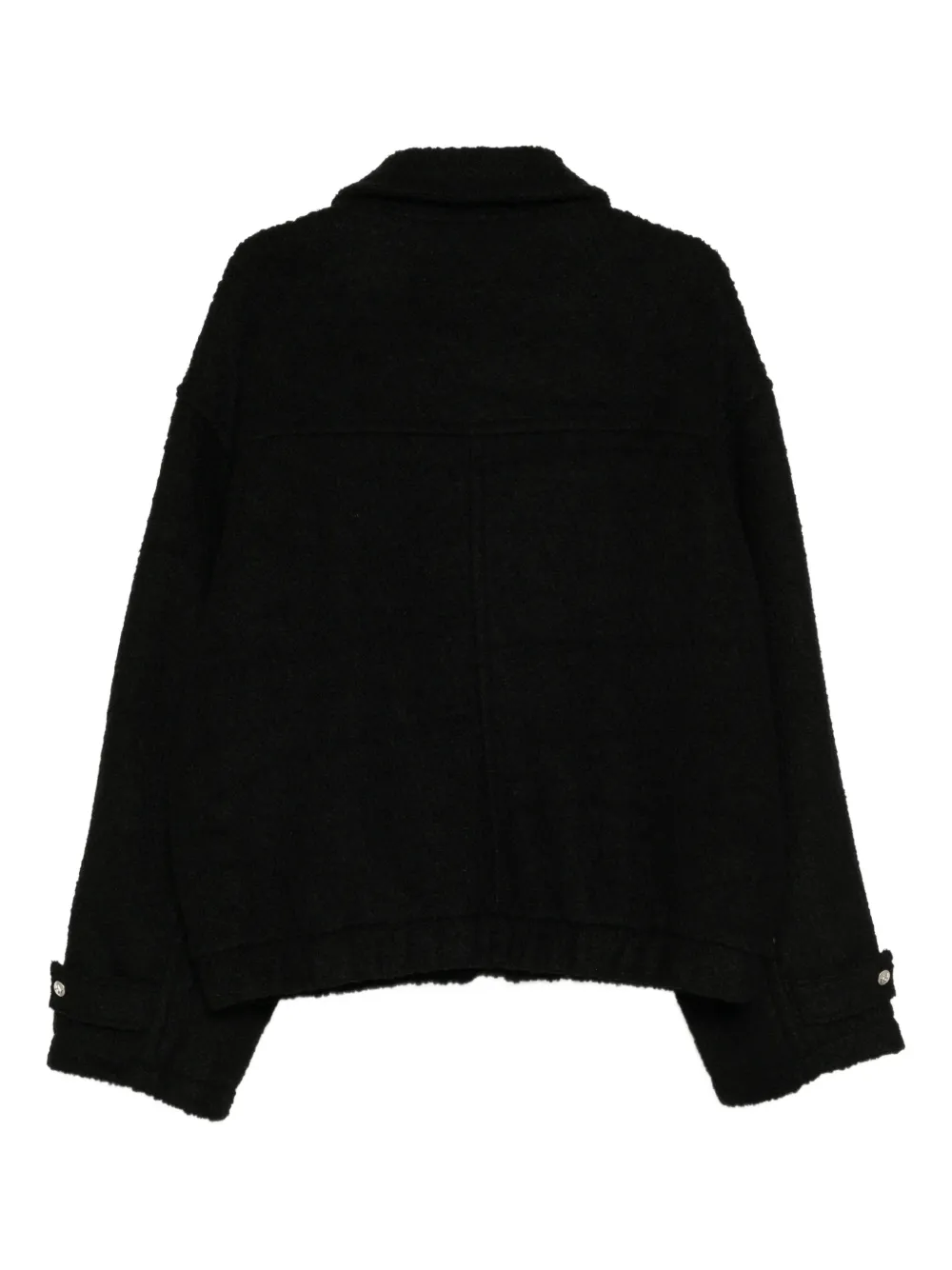 Panther-Embroidered Boucle Jacket