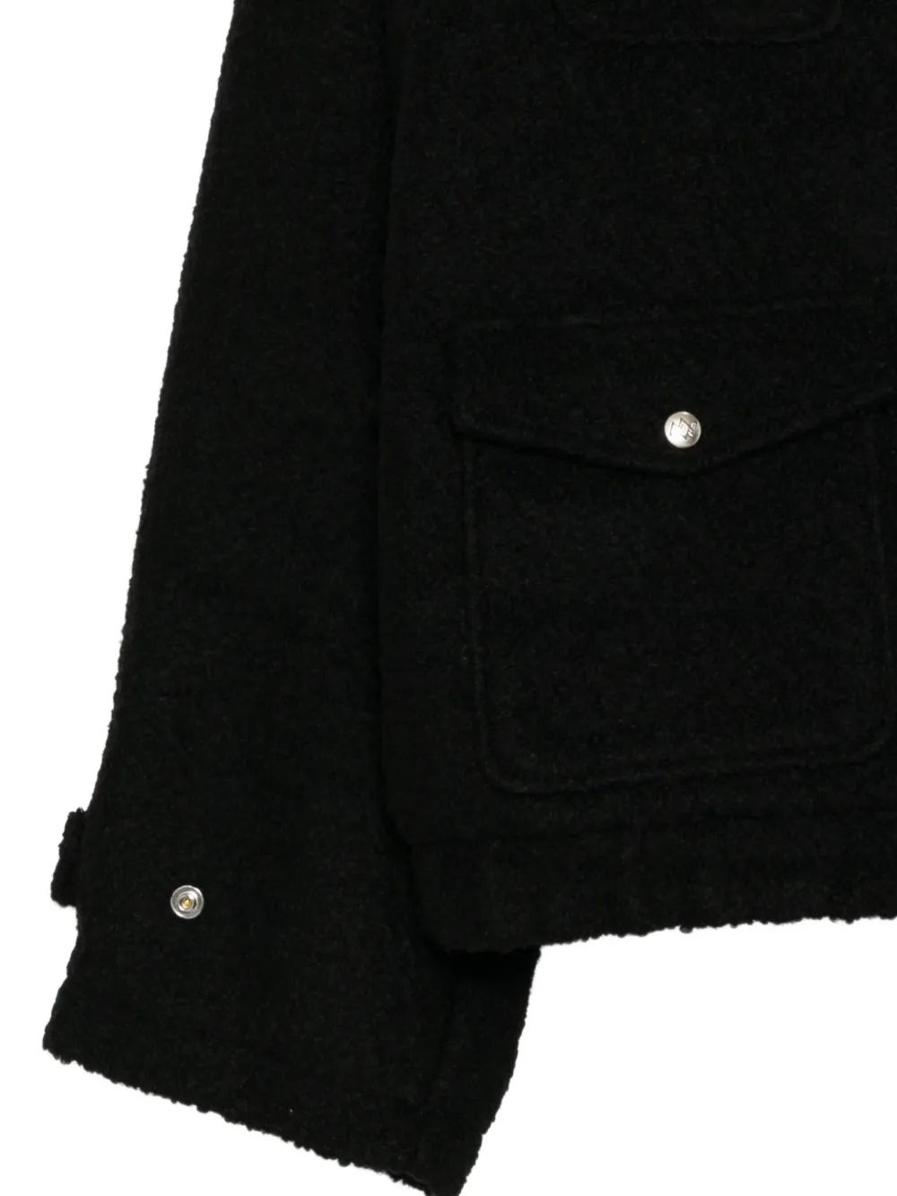 Panther-Embroidered Boucle Jacket