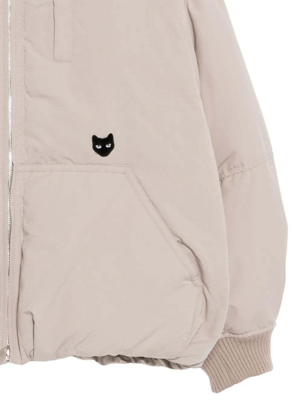  Songzio Panther-embroidered Down Jacket - Neutrals 
