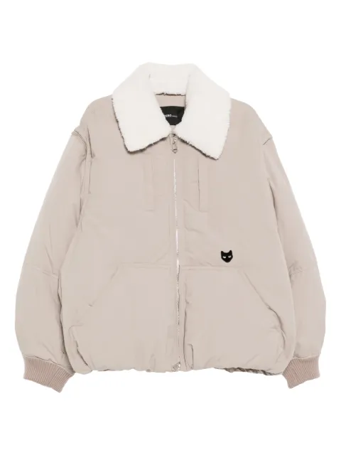 SONGZIO panther-embroidered down jacket