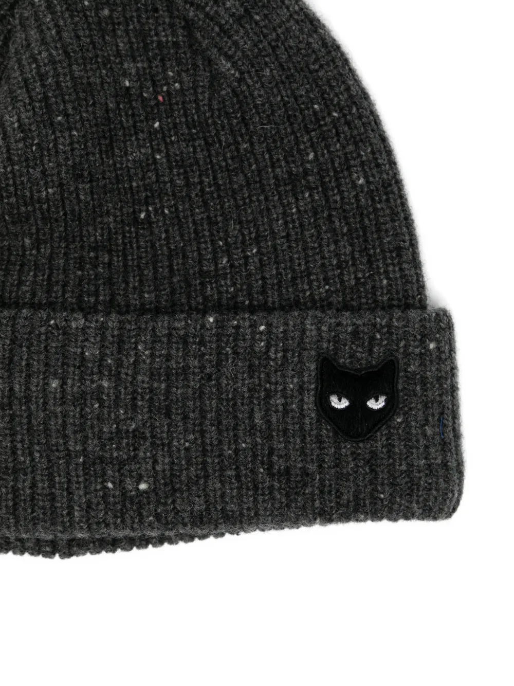  Songzio Panther-embroidered Beanie - Grey 