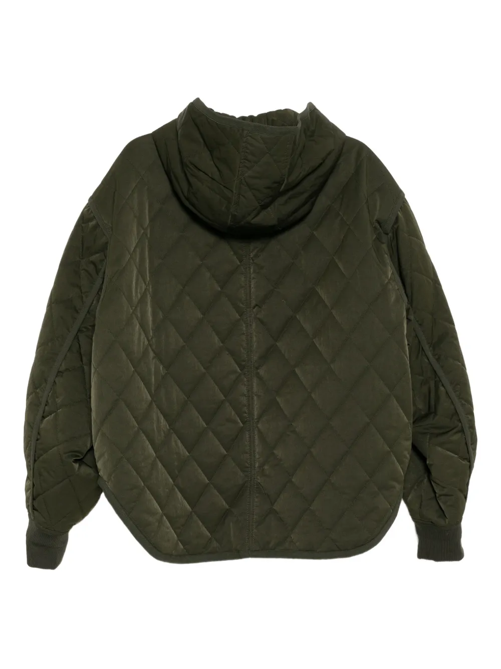  Songzio Panther-embroidered Quilted Jacket - Green 