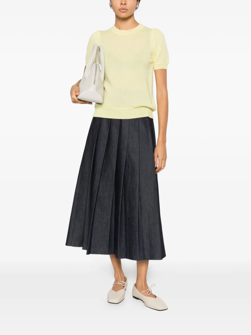 Allude Short-sleeve T-shirt - Yellow 