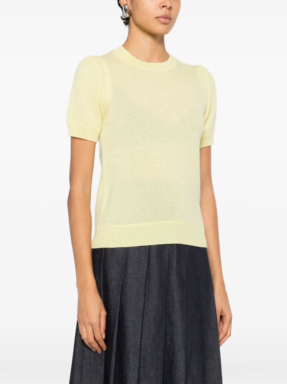  Allude Short-sleeve T-shirt - Yellow 