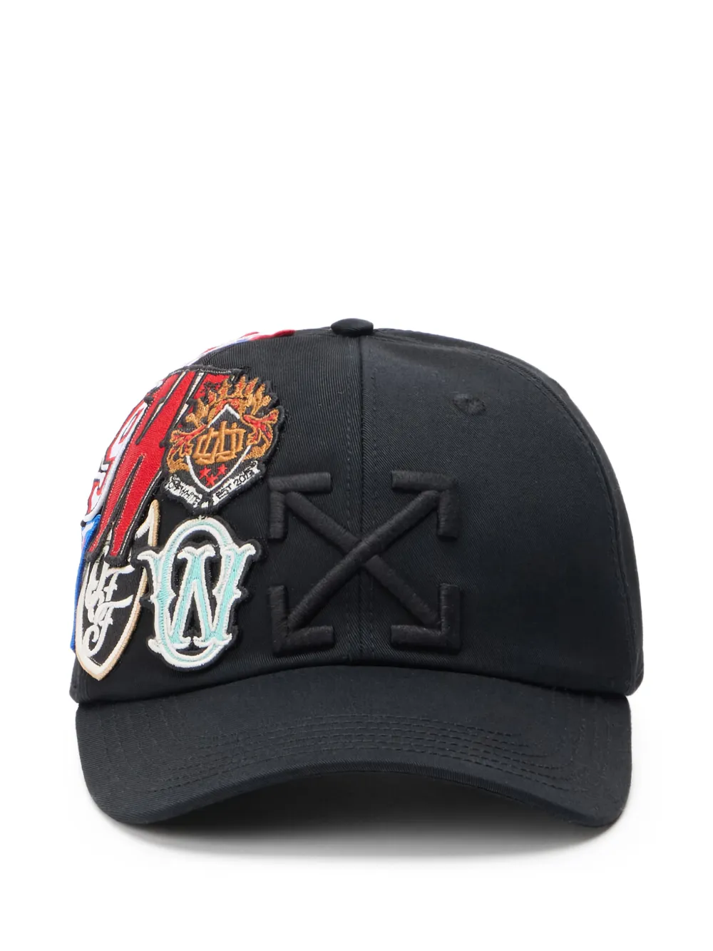 Off-White patch arrow baseball cap | Black | Image 1