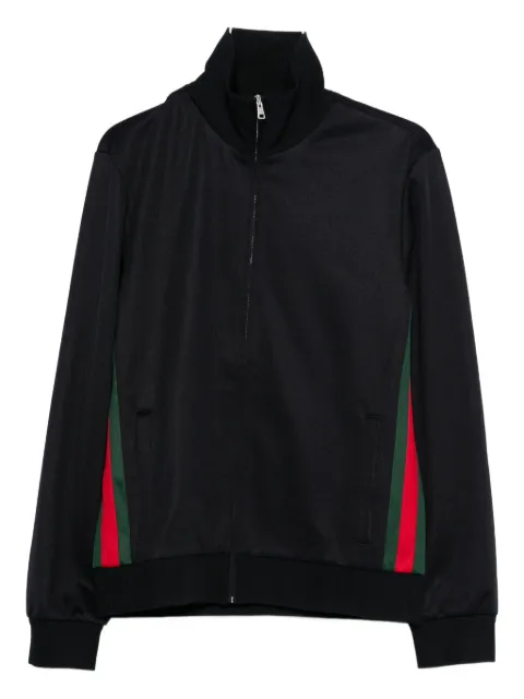 Gucci stripe zip-fastening sweatshirt