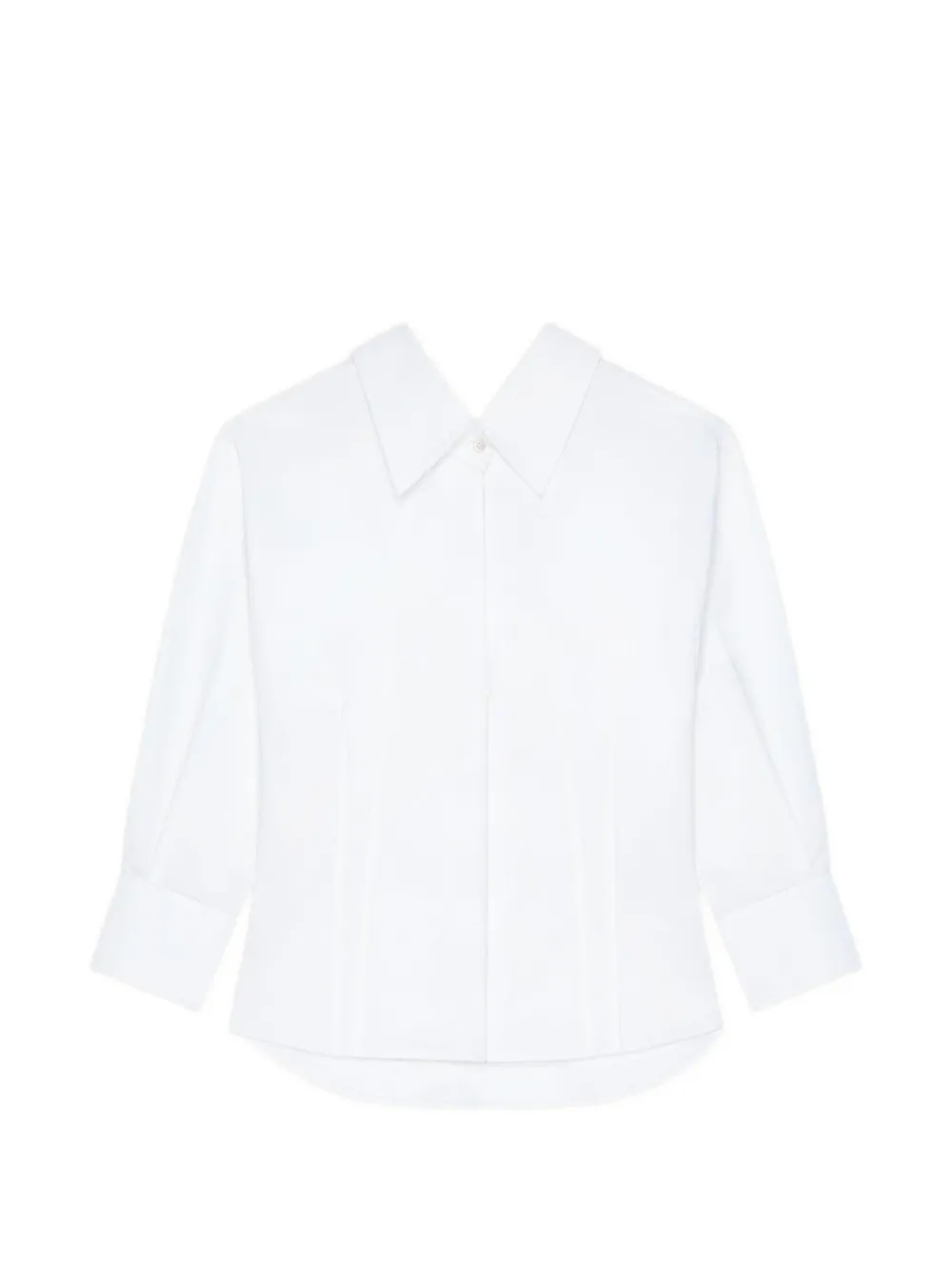Givenchy long-sleeve slashed shirt - Bianco