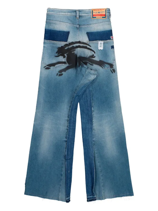 PROTOTYPES graphic-print Jeans | Blue | FARFETCH