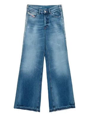 Ralph Lauren RRL Calça Jeans Wide Leg | Azul | FARFETCH BR
