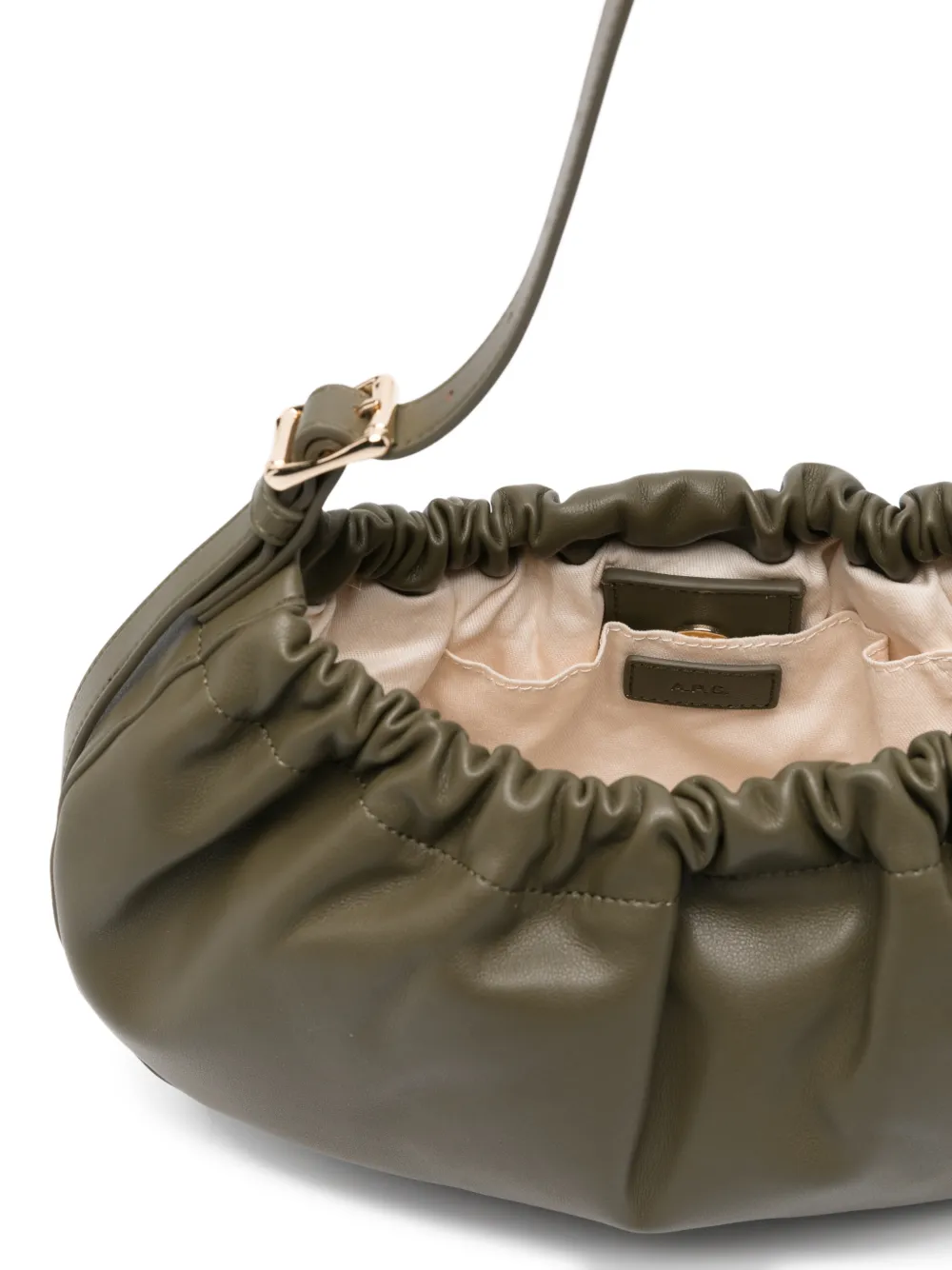 A.P.C. Gesmockte schoudertas Groen
