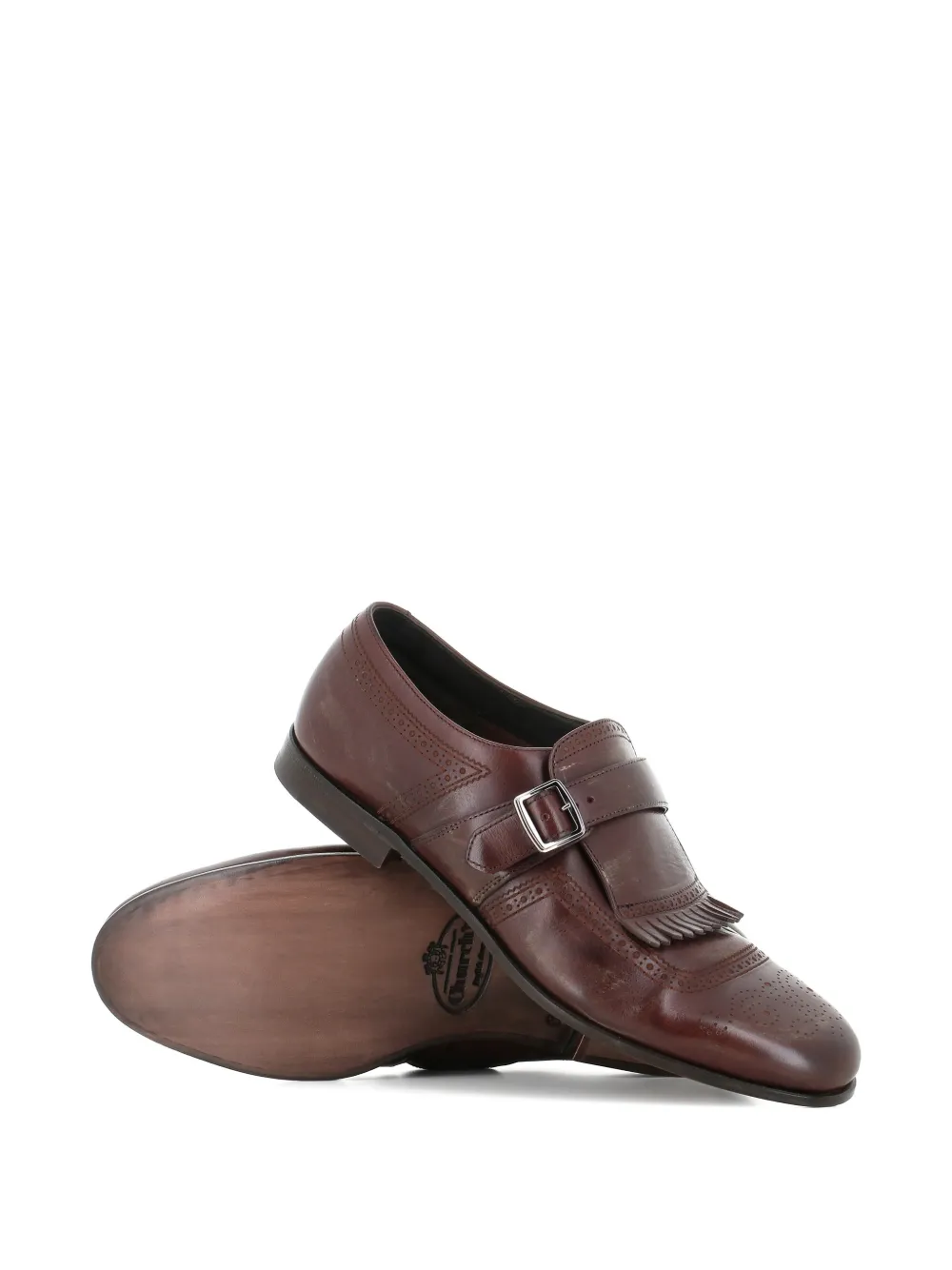 Church's Shangai fringed buckle leather monk shoes - Bruin
