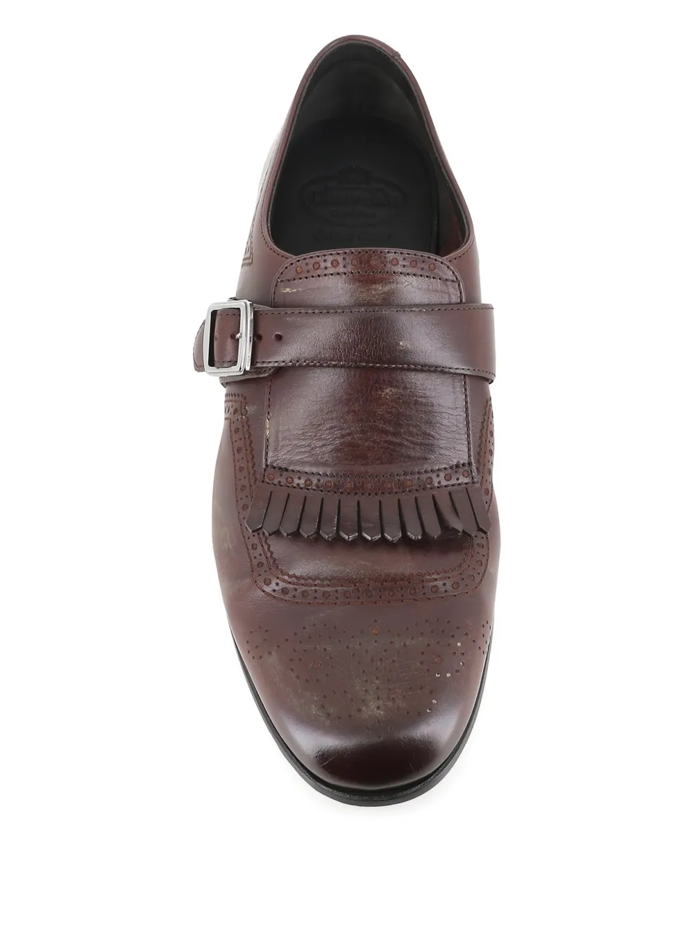 Church's Shangai fringed buckle leather monk shoes Bruin