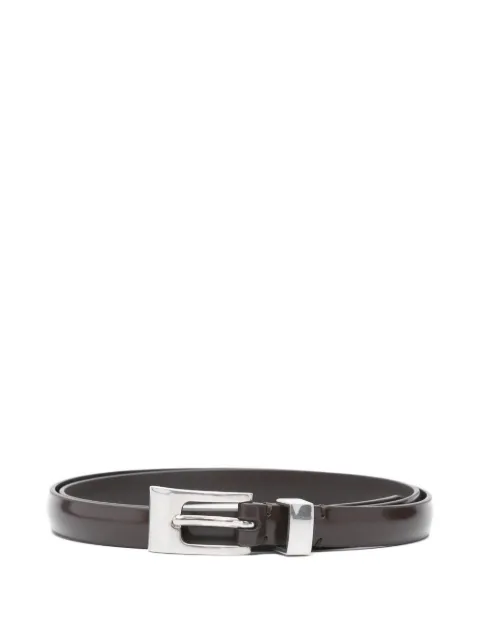 The Row silver-tone buckle belt