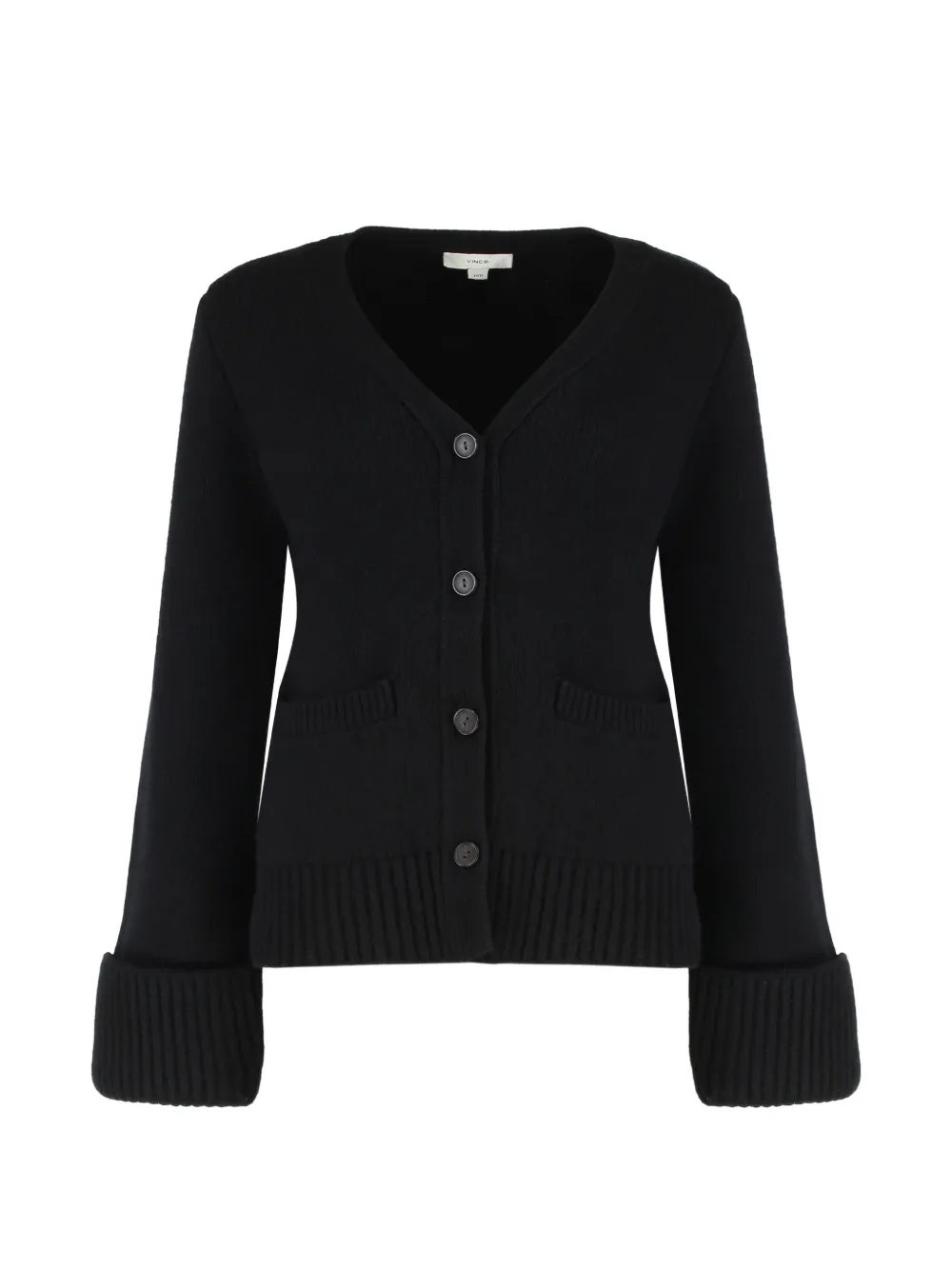 Vince buttoned V-neck cardigan - Nero