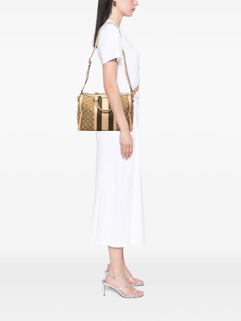 Gucci Pre-Owned 2000-2015 Medium GG Canvas Web Joy Boston Bag satchel | Pre-Owned | Image 2