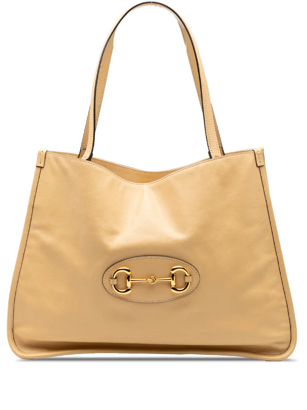 Gucci Pre-Owned 2000-2015 Medium Leather Horsebit 1955 tote bag - Marrone