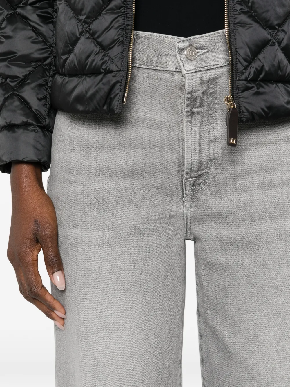 7 For All Mankind Lotta jeans met wijde pijpen Grijs